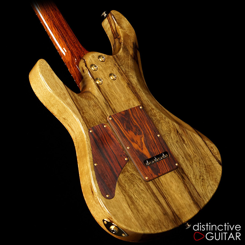Suhr Custom Modern Distinctive Select #12 Black Limba / Cocobolo Waterfall Burl Natural Burst